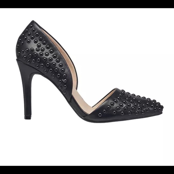 NWT! French connection studded heels in black. Size 10, 11 - Picture 3 of 4